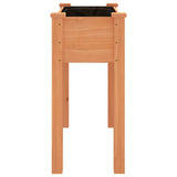 Planter with Liner Brown 71x37x76 cm Solid Wood Fir 364231