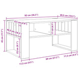 Coffee Table Old Wood 92 x 49.5 x 45 cm Engineered Wood 8000114