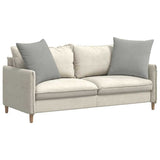 Sofa Pillows 2 pcs Light Grey 80 x 80 cm Fabric 42014070