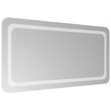 LED Bathroom Mirror Transparent 100 x 50 cm Tempered Glass 42045842