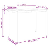 Standing Bar Table Engineered Wood 892698