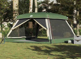 Family Tent Cabin 6-Person Green Waterproof 4009566