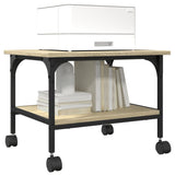 Printer Stand 2-Tier Sonoma Oak 50x40x38 cm Engineered Wood 842282