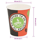1000 pcs Disposable Coffee Cups Paper 240 ml 30085