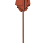 ZNTS Garden Parasol with Wooden Pole 270 cm Terracotta 44518