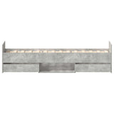 Bed Frame without Mattress Concrete Grey 90x200 cm 3203806