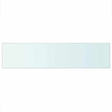Shelves 2 pcs Panel Glass Clear 110x25 cm 3051590