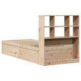 Bed Frame without Mattress 90x190 cm Single Solid Wood Pine 3323476
