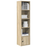 Bookcase Sonoma Oak 31x24x127 cm Engineered Wood 860348