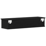 Wall Cabinet Black Oak 88x26x18,5 cm Engineered Wood 861994