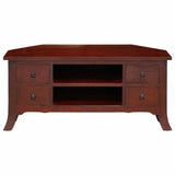 TV Cabinet Brown 100 x 40.5 x 46 cm Solid Mahogany Wood 42009936