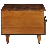 TV Cabinet with Drawer Walnut 70 x 33 x 46 cm Solid Mango Wood 4018225