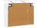 Bathroom Mirror Cabinet White 63.5 x 16 x 62.5 cm 889159