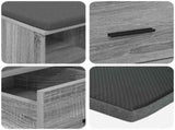 Hall Bench with Cushion with Drawer Grey Sonoma 60 x 38 x 46 cm 891453