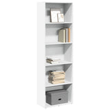 Bookcase White 60x30x189 cm Engineered Wood 857917