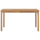 Garden Dining Set Natural Teak Fine sanded teak hardwood 3059932
