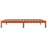 Bed Frame without Mattress Wax Brown 90x190 cm Single Solid Wood Pine 844836