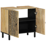 Bathroom Sink Cabinet 62x33x58 cm Solid Wood Mango 358231