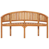 Garden Bench Teak Teak wood 151 cm wide Hardwood Garden Bench 48021