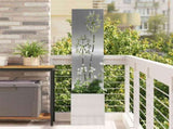 Garden Privacy Screen Silver 32 x 150 cm Galvanised steel 876369