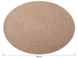 Jute Placemets 50 pcs Natural 30 cm 100% Tossa Jute 42012304