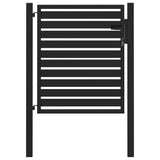 Garden Gate Lockable Black 100x100 cm Aluminium 42004146
