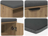 Hall Bench Artisan Oak 100 x 38 x 46 cm 891519