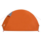 Camping Tent Dome 2-Person Grey and Orange Waterproof 94321
