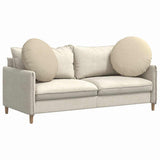 Seat Cushions 2 pcs Cream 80 x 29 cm Fabric 42014238