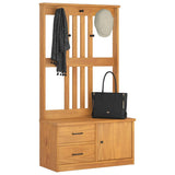 Hall Tree SANDNES 87x40x159.5cm Solid Wood Pine 4010493