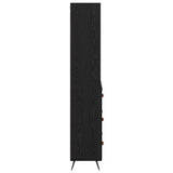 Highboard Black oak 69.5 x 34 x 180 cm Engineered Wood 3416126