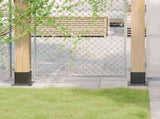 Post Bases Square 4 pcs Anthracite 121x121 mm Powder-coated Steel 42000032