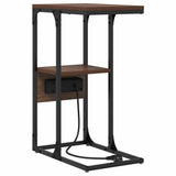 Bedside Cabinet Brown oak 41.5 x 26 x 60.5 cm Engineered wood 859609