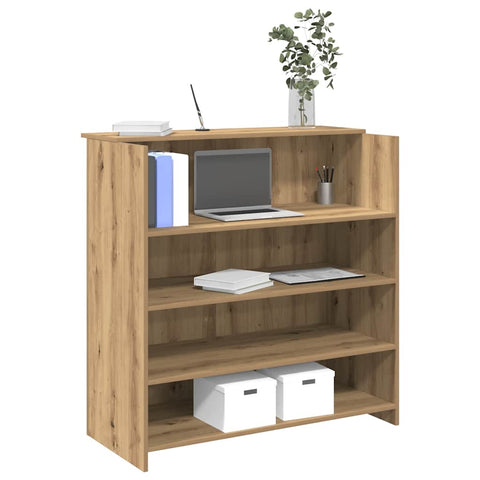 Reception Desk Artisan Oak 100x50x103.5 cm Engineered Wood 3324168
