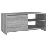 Coffee Table Grey Sonoma 102x50x45 cm Engineered Wood 813033