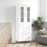 Highboard White 69.5x34x180 cm Engineered Wood 3198649