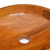 Basin Solid Teak Wood 40x10 cm 326159
