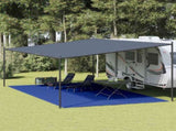 Tent Carpet 400x800 cm Blue HDPE 310735