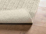 Rug ZIZUR Cream 120x120 cm Jute Look Indoor and Outdoor 4010363