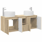 Bathroom Cabinet Set 3 pcs Sonoma Oak 49.5 x 44.5 x 66 cm 3405719