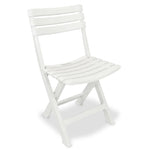 3 Piece Folding Bistro Set Plastic White 43581
