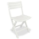 3 Piece Folding Bistro Set Plastic White 43581