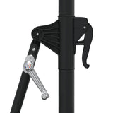 Wall-Mounted Garden Parasol with Metal Pole 300 cm Blue 47301