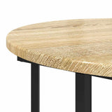 Side Table Set with Shelf 2 pcs Brown 869715
