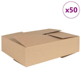 Folding Box 50 pcs Natural 40 x 30 x 10 cm Cardboard 4106570