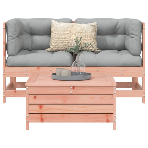 ZNTS 3 Piece Garden Sofa Set Solid Wood Douglas Fir 3250754