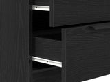 Sideboard 3 pcs Black Oak 180 x 30 x 70 cm Engineered Wood 3332514