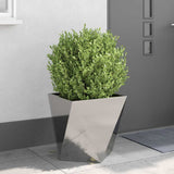 Planter Silver 50 x 50 x 50 cm Stainless Steel 883844