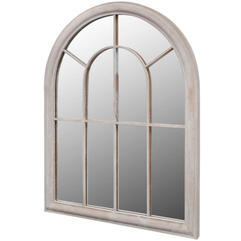 ZNTS Rustic Arch Garden Mirror 69x89 cm for Indoor and Outdoor Use 41225