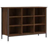 Shoe Cabinet Brown Oak 100x35x70 cm Engineered Wood 831847